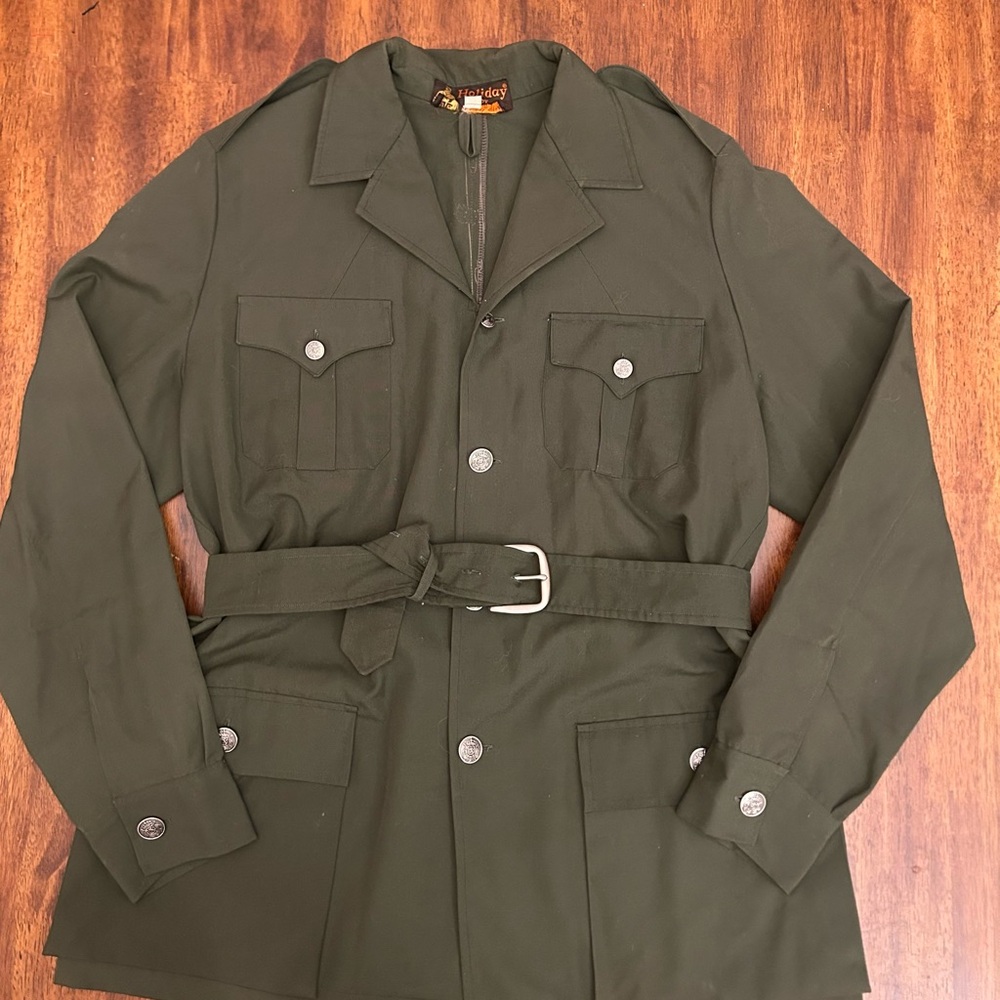 Military Green Safari Style Jacket